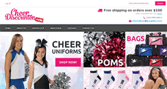 Desktop Screenshot of cheerdiscounter.com